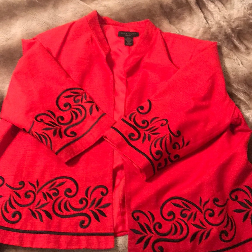 Beautiful red kimono style jacket